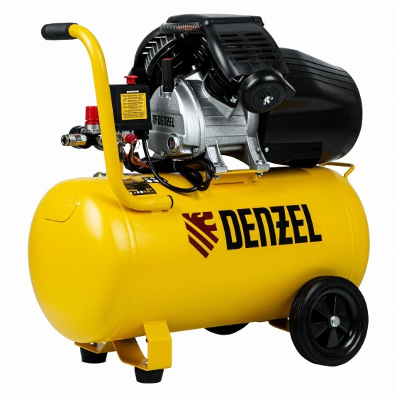 Компрессор воздушный DCV2200/50, прямой привод, 2.2 кВт, 50 литров, 380 л/мин Denzel 58167 Компрессор воздушный DCV2200/50, прямой привод, 2.2 кВт, 50 литров, 380 л/мин Denzel 58167