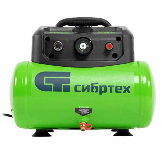 Компрессор воздушный безмаслянный BL 1100/6 1100Вт, ресивер 6 литров, 180 л/мин Сибртех 58059 Компрессор воздушный безмаслянный BL 1100/6 1100Вт, ресивер 6 литров, 180 л/мин Сибртех 58059