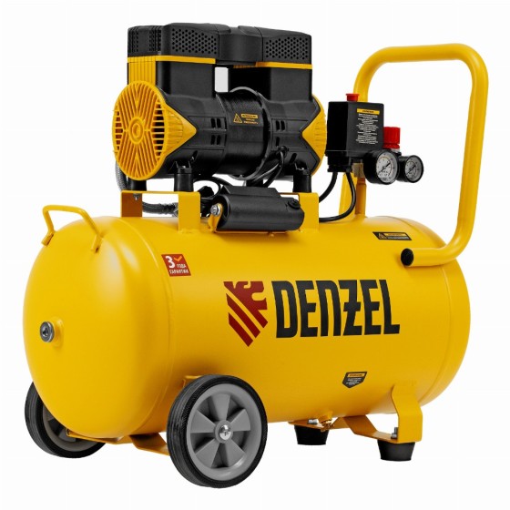 Компрессор безмасл. малошумный DLP-1500/50, 1,5 кВт,50 л, 2850 об/мин, 250 л/мин Denzel 58143 Компрессор безмасл. малошумный DLP-1500/50, 1,5 кВт,50 л, 2850 об/мин, 250 л/мин Denzel 58143