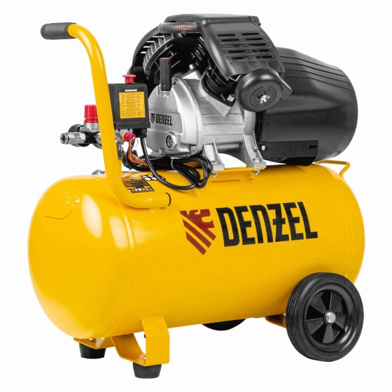 Компрессор воздушный DCV2200/50, прямой привод, 2.2 кВт, 50 литров, 380 л/мин Denzel 58167 Компрессор воздушный DCV2200/50, прямой привод, 2.2 кВт, 50 литров, 380 л/мин Denzel 58167