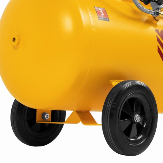 Компрессор безмасляный, малошумный  DLS 2250/100, 2250 Вт, 3x750, 100 л, 410 л/мин блок управления/ Denzel 58029