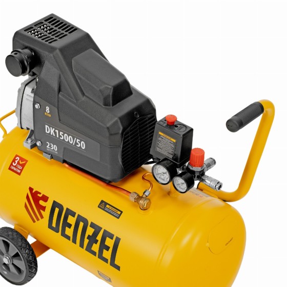 Компрессор воздушный DK1500/50, Х-PRO 1.5 кВт, 230 л/мин, 50 л Denzel 58064 Компрессор воздушный DK1500/50, Х-PRO 1.5 кВт, 230 л/мин, 50 л Denzel 58064