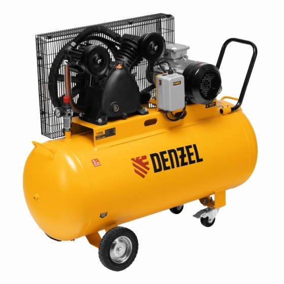 Компрессор воздушный рем. привод BCV 4000-T/200, 4,0 кВт, 200 литров, 690 л/мин Denzel 58120 Компрессор воздушный рем. привод BCV 4000-T/200, 4,0 кВт, 200 литров, 690 л/мин Denzel 58120