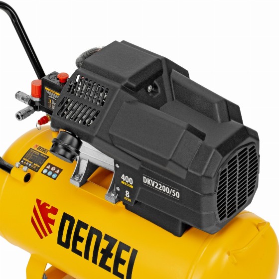 Компрессор воздушный DKV2200/50, Х-PRO 2.2 кВт, 400 л/мин, 50 л Denzel 58083 Компрессор воздушный DKV2200/50, Х-PRO 2.2 кВт, 400 л/мин, 50 л Denzel 58083