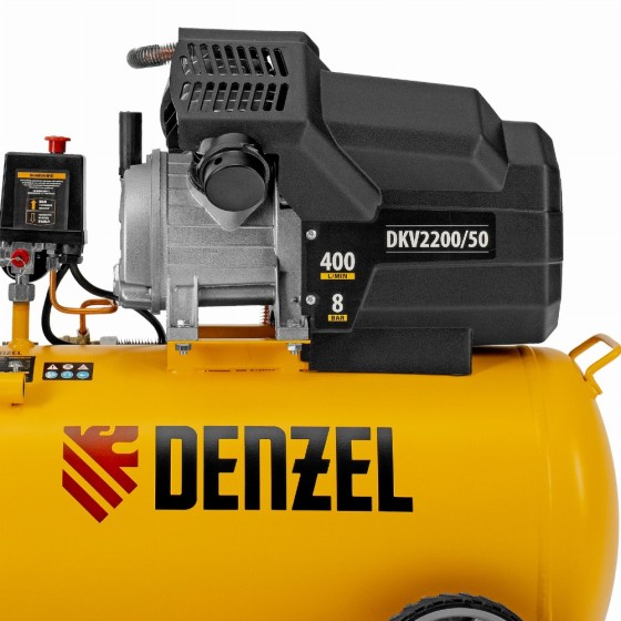 Компрессор воздушный DKV2200/50, Х-PRO 2.2 кВт, 400 л/мин, 50 л Denzel 58083 Компрессор воздушный DKV2200/50, Х-PRO 2.2 кВт, 400 л/мин, 50 л Denzel 58083
