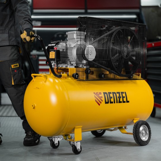 Компрессор воздушный рем. привод BCV 5500-T/200, 5,5 кВт, 200 литров, 850 л/мин Denzel 58122 Компрессор воздушный рем. привод BCV 5500-T/200, 5,5 кВт, 200 литров, 850 л/мин Denzel 58122