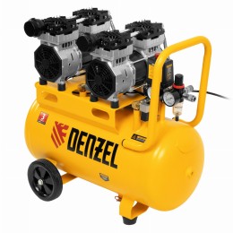 Компрессор безмасляный, малошумный DLS 1500/50, 1500 ВТ, 2x750, 50 л, 260 л/мин Denzel 58027 Компрессор безмасляный, малошумный DLS 1500/50, 1500 ВТ, 2x750, 50 л, 260 л/мин Denzel 58027