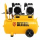 Компрессор безмасляный, малошумный DLS 2200/50, 2200 Вт, 2x1100, 50 л, 380 л/мин Denzel 58031