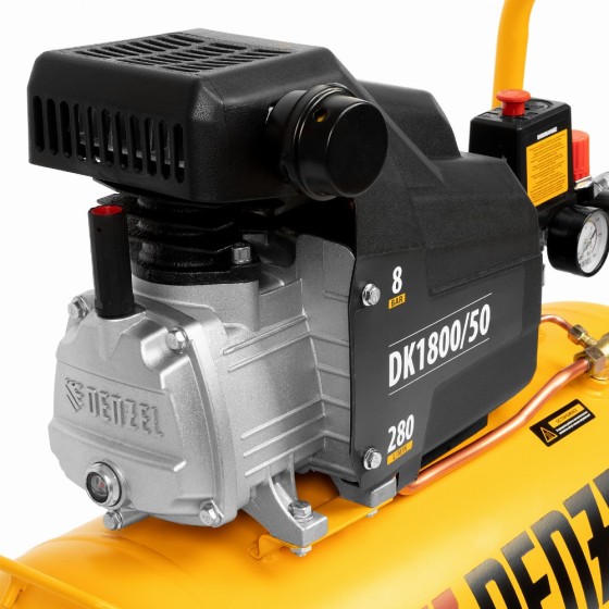 Компрессор воздушный DK1800/50, Х-PRO 1.8 кВт, 280л/мин, 50л Denzel 58068 Компрессор воздушный DK1800/50, Х-PRO 1.8 кВт, 280л/мин, 50л Denzel 58068