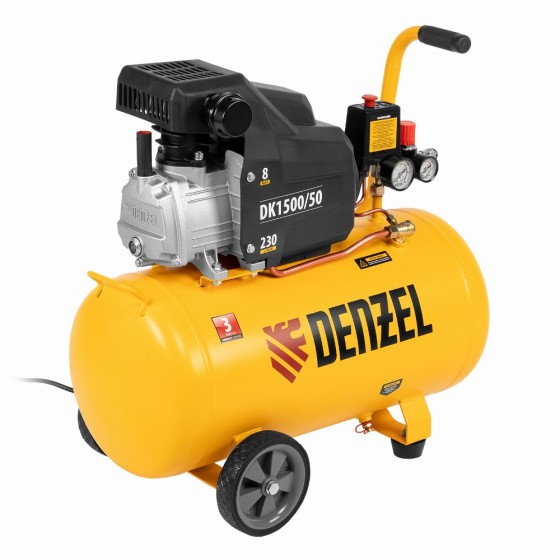 Компрессор воздушный DK1500/50, Х-PRO 1.5 кВт, 230 л/мин, 50 л Denzel 58064 Компрессор воздушный DK1500/50, Х-PRO 1.5 кВт, 230 л/мин, 50 л Denzel 58064