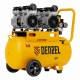 Компрессор безмасляный, малошумный DLS 1500/50, 1500 ВТ, 2x750, 50 л, 260 л/мин Denzel 58027