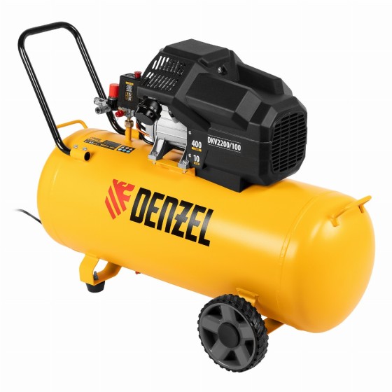 Компрессор воздушный DKV2200/100, Х-PRO 2.2 кВт, 400 л/мин, 100л Denzel 58079 Компрессор воздушный DKV2200/100, Х-PRO 2.2 кВт, 400 л/мин, 100л Denzel 58079