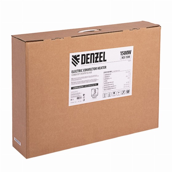 Конвектор электрический XCE-1500, 230 В, 1500 Вт, X-образный нагреватель Denzel 98116 Конвектор электрический XCE-1500, 230 В, 1500 Вт, X-образный нагреватель Denzel 98116