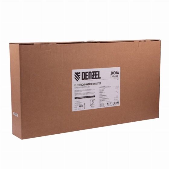 Конвектор электрический XCE-2000, 230 В, 2000 Вт, X-образный нагреватель Denzel 98117