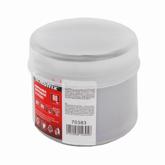 Буровая коронка, M22 х 80 мм Matrix 70383 Буровая коронка, M22 х 80 мм Matrix 70383