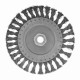 Щетка для УШМ 150 мм, М14, плоская, крученая проволока 0.35 мм Matrix 74635