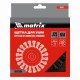 Щетка для УШМ 125 мм, М14, плоская, крученая проволока 0.8 мм Matrix 74644 Щетка для УШМ 125 мм, М14, плоская, крученая проволока 0.8 мм Matrix 74644
