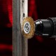 Щетка для дрели, 50 мм, плоская со шпилькой, латунированная витая проволока Matrix 74444