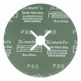 Круги фибровые 5 шт, Р 80, 180 х 22 mm Matrix 73922 Круги фибровые 5 шт, Р 80, 180 х 22 mm Matrix 73922