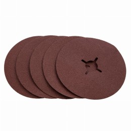 Круги фибровые 5 шт, Р 60, 125 х 22 mm Matrix 73909