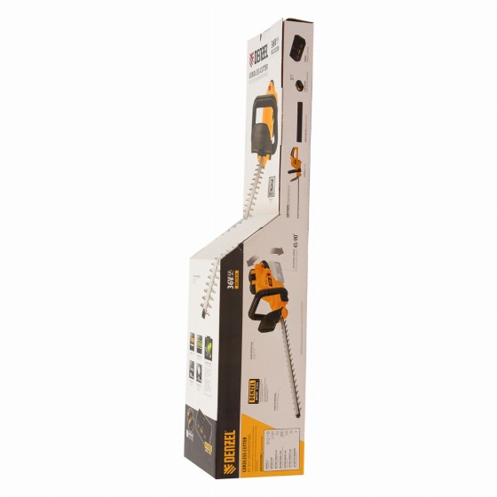 Кусторез аккумуляторный RBC510-36, Li-ion, 36 В, 4 Ач, нож 510 мм, поворотная ручка Denzel 59410 Кусторез аккумуляторный RBC510-36, Li-ion, 36 В, 4 Ач, нож 510 мм, поворотная ручка Denzel 59410