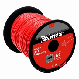 Леска для триммера круглая 4,0 мм х 120 м, на катушке MTX 96875