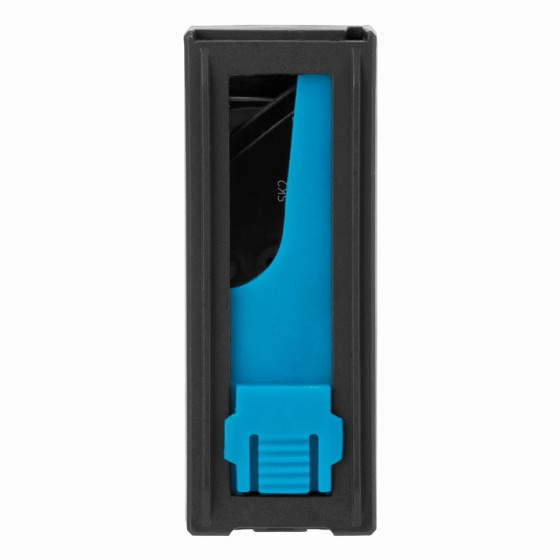 Лезвия, 19 мм, SK2 Black, трапециевидные, выдвижной пластиковый пенал, 10 шт. Gross 79377