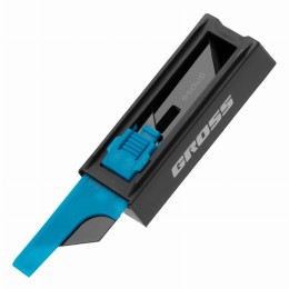 Лезвия, 19 мм, SK2 Black, трапециевидные, выдвижной пластиковый пенал, 10 шт. Gross 79377