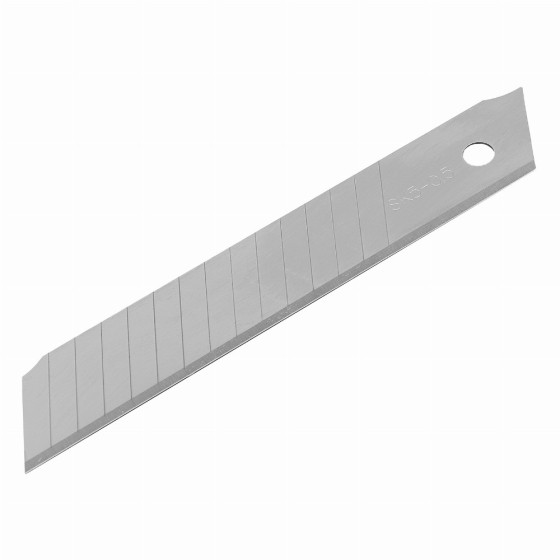 Лезвия, 18 мм, сталь SK5 - 0,5 мм, многосегментные, 10 штук Denzel 79304