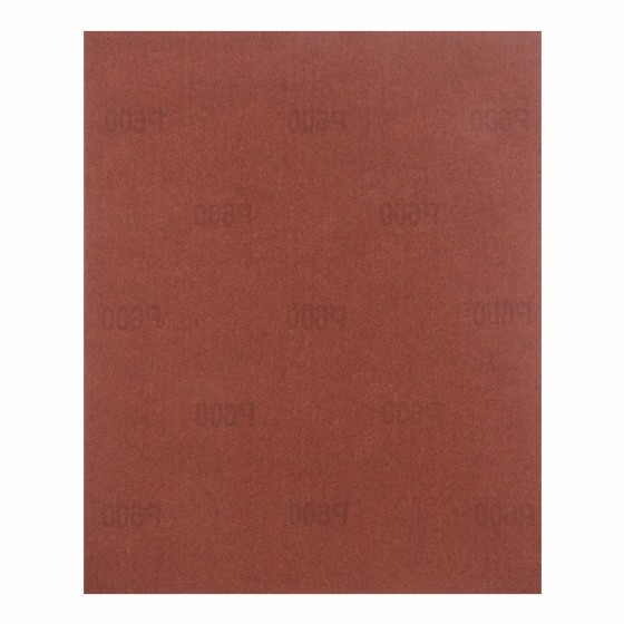 Шлифлист на бумажной основе, P 600, 230 х 280 мм, 10 шт, водостойкий Matrix 75620