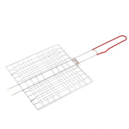 Решетка-гриль 230 x 230 мм, хромированная, PVC рукоятка Sparta 69635