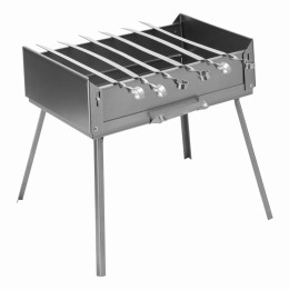 Мангал-дипломат в сумке 410 x 280 x 125, 1.5 мм, 6 шампуров в комплекте, Camping Palisad 69538