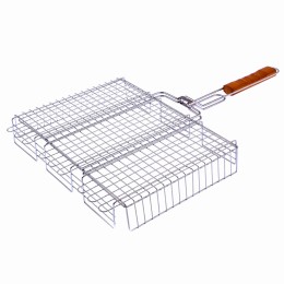 Решетка гриль 315 х 410 х 70 мм, объемная, хромированная Camping Palisad 69562