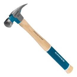 Молоток-гвоздодер, 450 г, угол 75, магнит, обрезиненная рукоятка American hickory GROSS 10418 Молоток-гвоздодер, 450 г, угол 75, магнит, обрезиненная рукоятка American hickory GROSS 10418