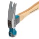 Молоток-гвоздодер, 450 г, угол 75, магнит, обрезиненная рукоятка American hickory GROSS 10418
