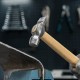 Молоток слесарный, 400 г, круглый боек, деревянная рукоятка 10239