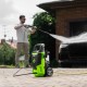 Моечная машина высокого давления АМ-1800, 1800 Вт, 140 бар, 350 л/ч, колесная Сибртех 58226