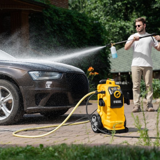 Моечная машина высокого давления K 50 Power, 2100 Вт, 150 бар, 600 л/ч, асинх. двиг.// Denzel 58271