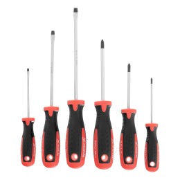 Набор отверток, сталь S2, двухкомпонентные рукоятки, 6 шт Matrix Professional 13303