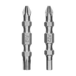 Набор бит двухстор., PH2-T30х45мм, PZ2-H4х45мм, сталь S2, 2 шт. Gross 112117