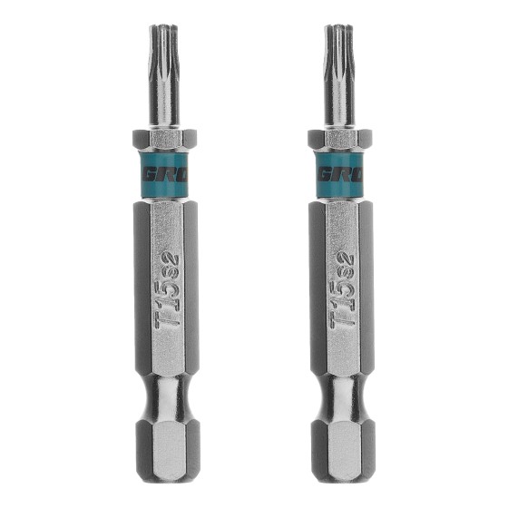 Бита Torx 15х50мм, сталь S2, шестигр., 2 шт. Gross 114619 Бита Torx 15х50мм, сталь S2, шестигр., 2 шт. Gross 114619
