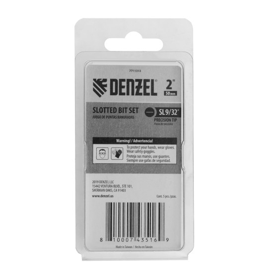 Бита SL7x50, 5 шт. Denzel 7711313 Бита SL7x50, 5 шт. Denzel 7711313