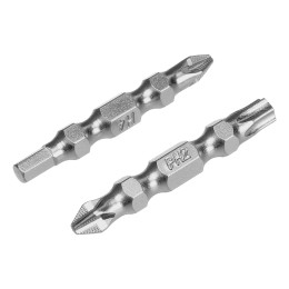 Набор бит двухстор., PH2-T30х45мм, PZ2-H4х45мм, сталь S2, 2 шт. Gross 112117