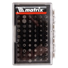 Набор бит с магнитным держателем, CrV, 61 шт. Matrix 11387