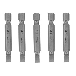 Бита SL5 x 50, сталь CrMo, 5 шт. Сибртех 11257