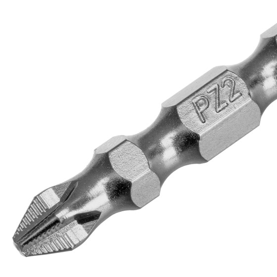 Бита двухстор., PH2-PZ2х45мм, сталь S2, 10шт. Gross 112017