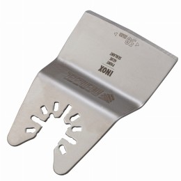 Насадка для МФИ шабер полукруг, Inox, для снятия краски и др., ширина 50 мм, длина общая 74 мм, ступенчатый Denzel 782317