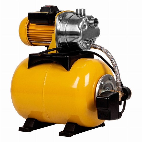 Насосная станция PS-1000X, 1000 Вт, 3500 л/ч, ресивер 24 л, напор 44 м, нержавейка Denzel 97211 Насосная станция PS-1000X, 1000 Вт, 3500 л/ч, ресивер 24 л, напор 44 м, нержавейка Denzel 97211