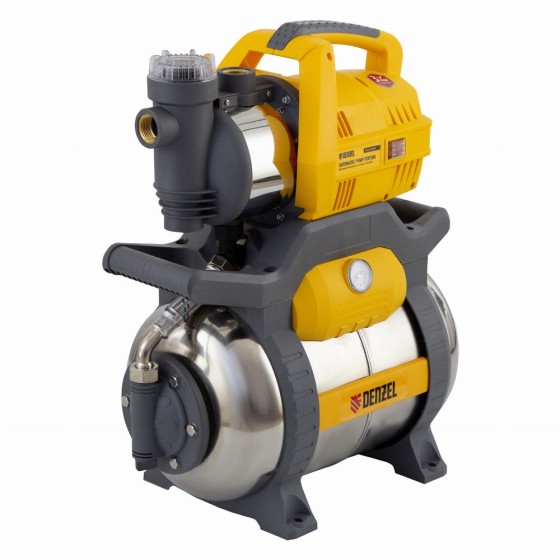 Насосная станция PSХ-950X, Х-Pro, 950 Вт, 3300 л/ч, ресивер 24 л, подъем 38 м, нержавейка Denzel 97214 Насосная станция PSХ-950X, Х-Pro, 950 Вт, 3300 л/ч, ресивер 24 л, подъем 38 м, нержавейка Denzel 97214
