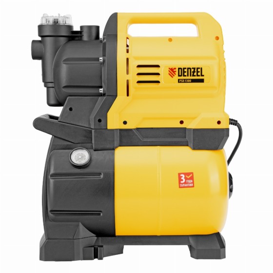 Насосная станция PSХ-1300, Х-Pro, 1300 Вт, 4500 л/ч, ресивер 24 л, подъем 48 м Denzel 97213 Насосная станция PSХ-1300, Х-Pro, 1300 Вт, 4500 л/ч, ресивер 24 л, подъем 48 м Denzel 97213